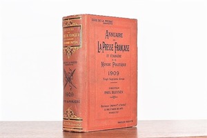【LS071】ANNUARIRE OF LA PRESSE FRANCAISE 1909 /display book