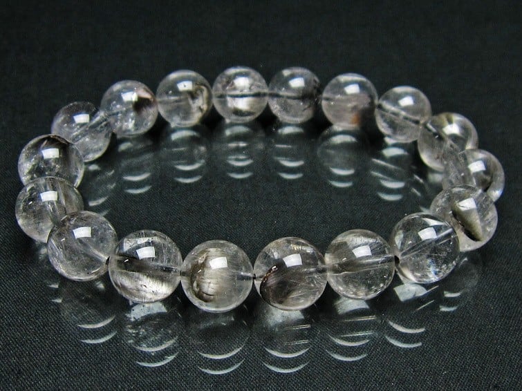 プラチナルチルクォーツ ブレスレット 12mm 211-1688 | 天然石 