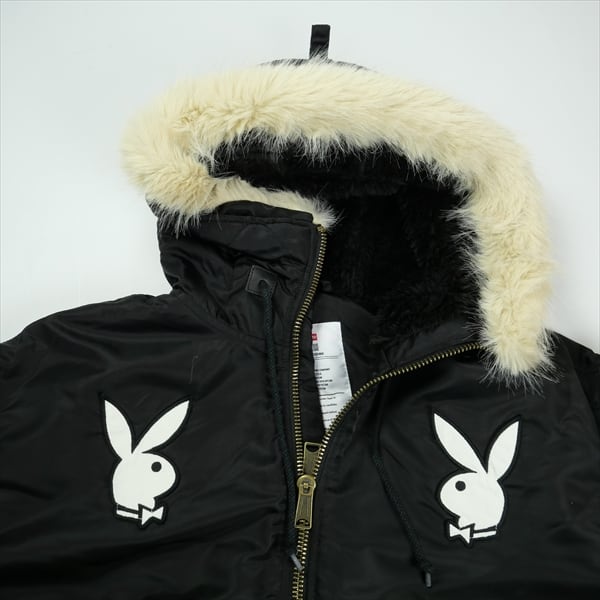 Size【XL】 SUPREME シュプリーム ×Playboy 26SS Hooded MA-1 Black