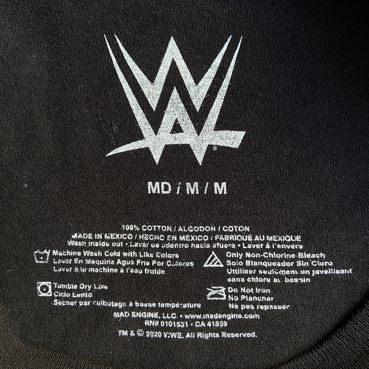 WWE プロレス WORLD WRESTLING レッスルマニア プリント Tシャツ 