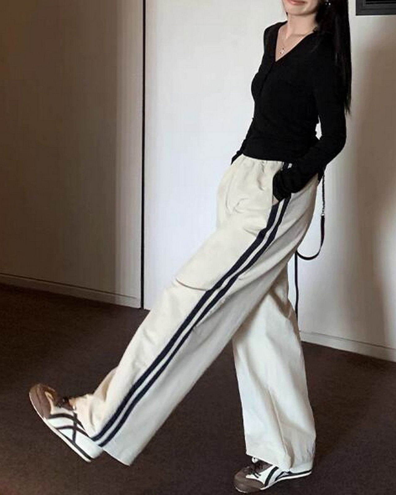 スウェットサイドラインパンツ 2color A0329 - 1