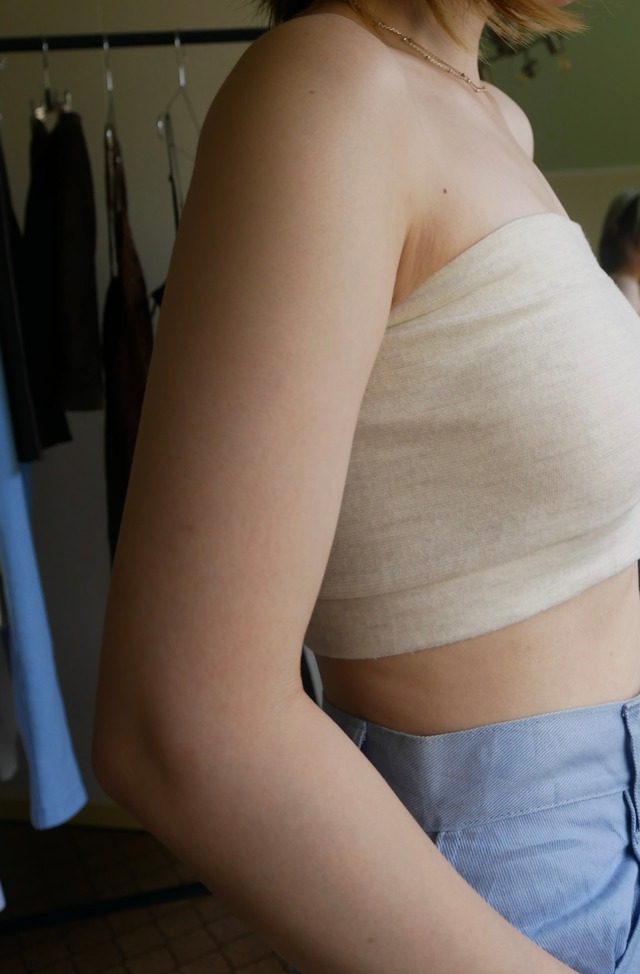 70s-80s Euro Vintage Knit Tube Top
