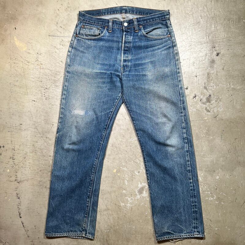 70's Levi's リーバイス 501 66前期 デニム 色落ち良好 刻印6 赤耳 ...