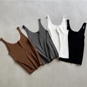 round neck rib camisole N30038