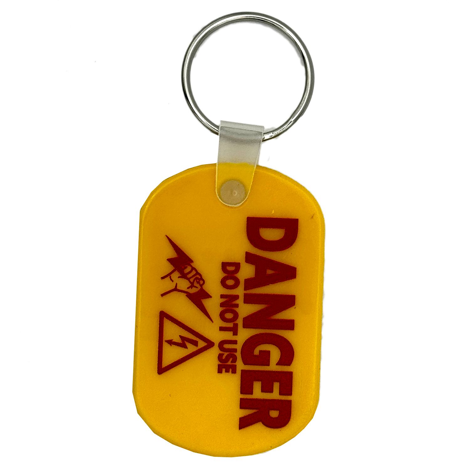 アメカジ 警告 注意 ラバー キーホルダー アメリカ雑貨 :USWR-004YE