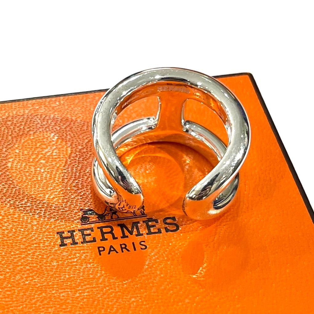 日曜日まで期間限定大幅値下げ！【希少 ・美品】 エルメス　コルダージュ　リング 希少【HERMÈS】【約17号57】2909 指輪ブランド オスモズGMリング