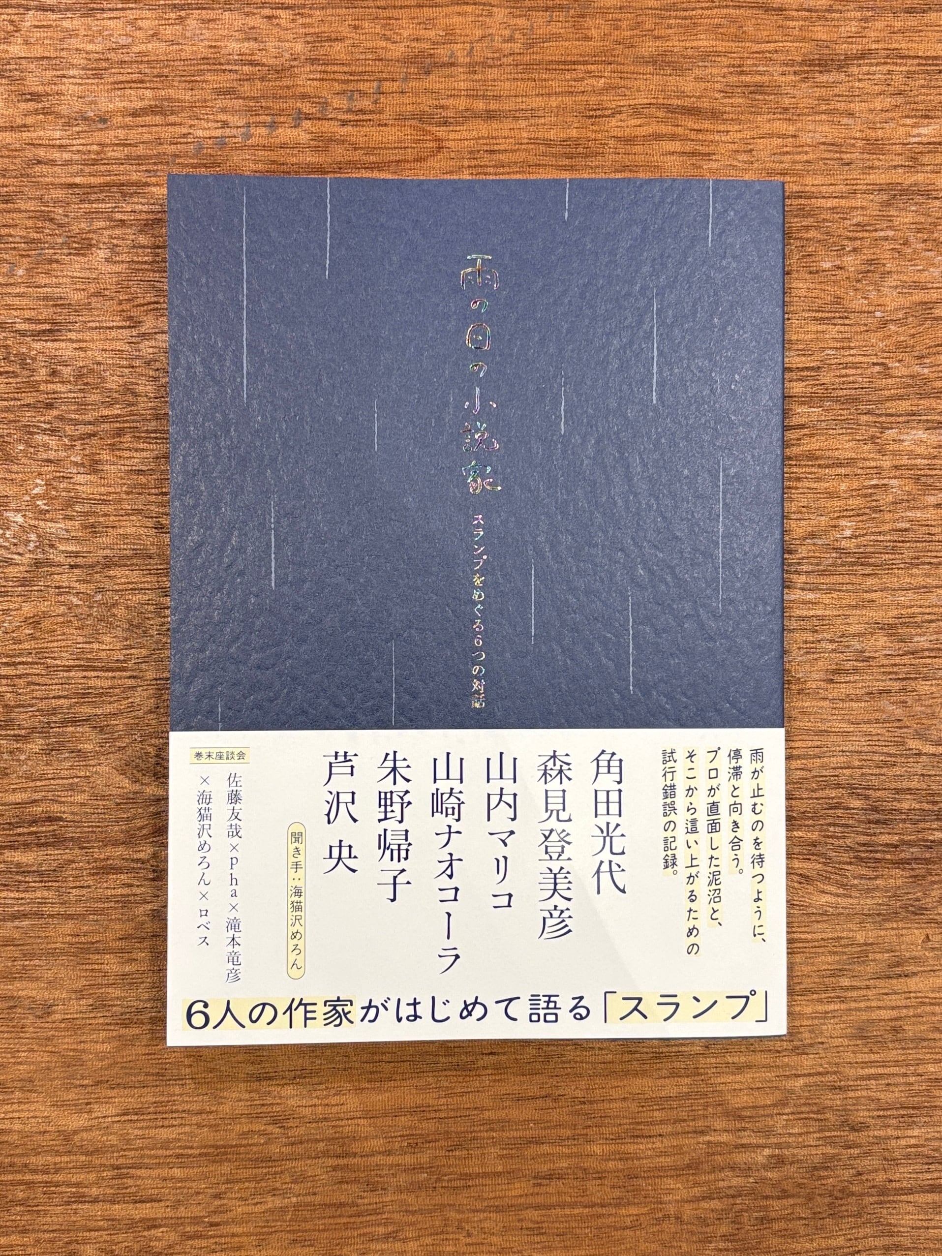 雨の日の小説家――スランプをめぐる6つの対話』 | 本屋B&B