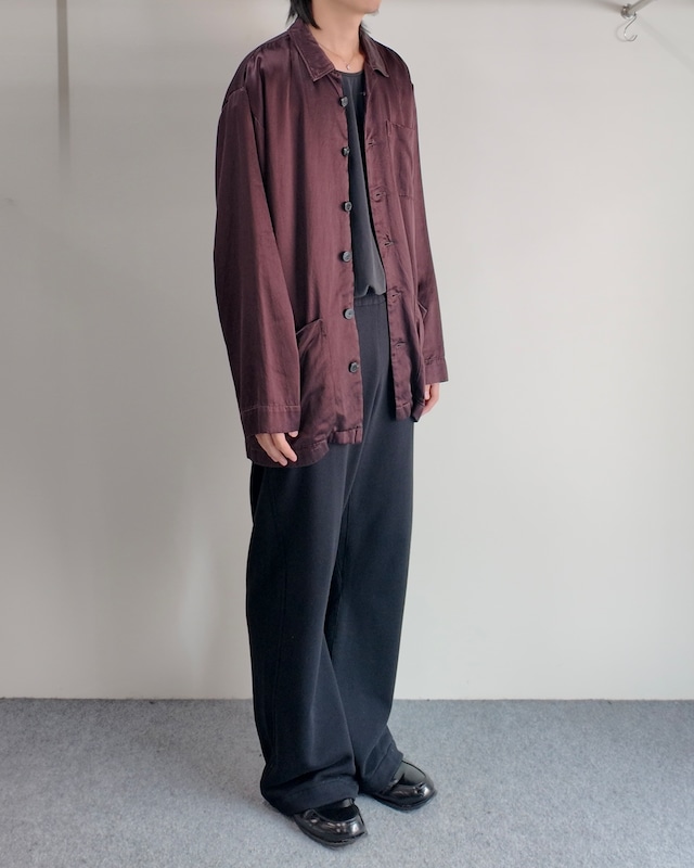 【DRIES VAN NOTEN】over silhouette satin jacket