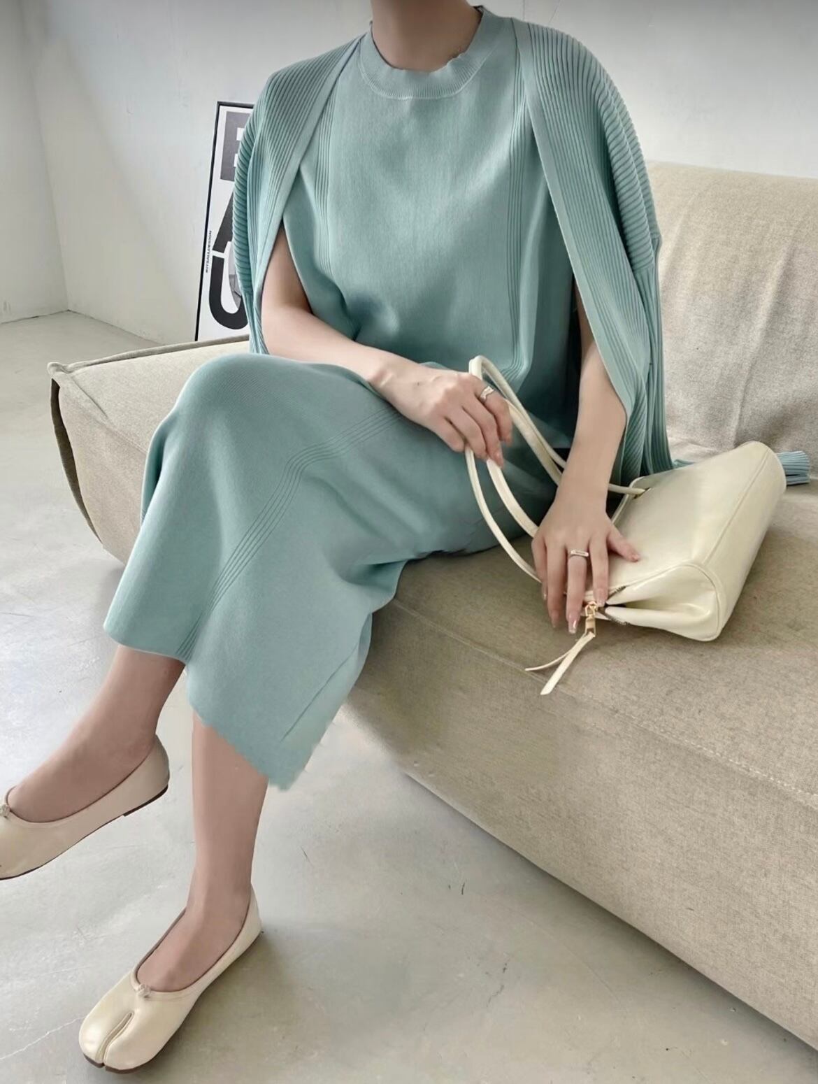 4color / ワンピース×カーディガンセット