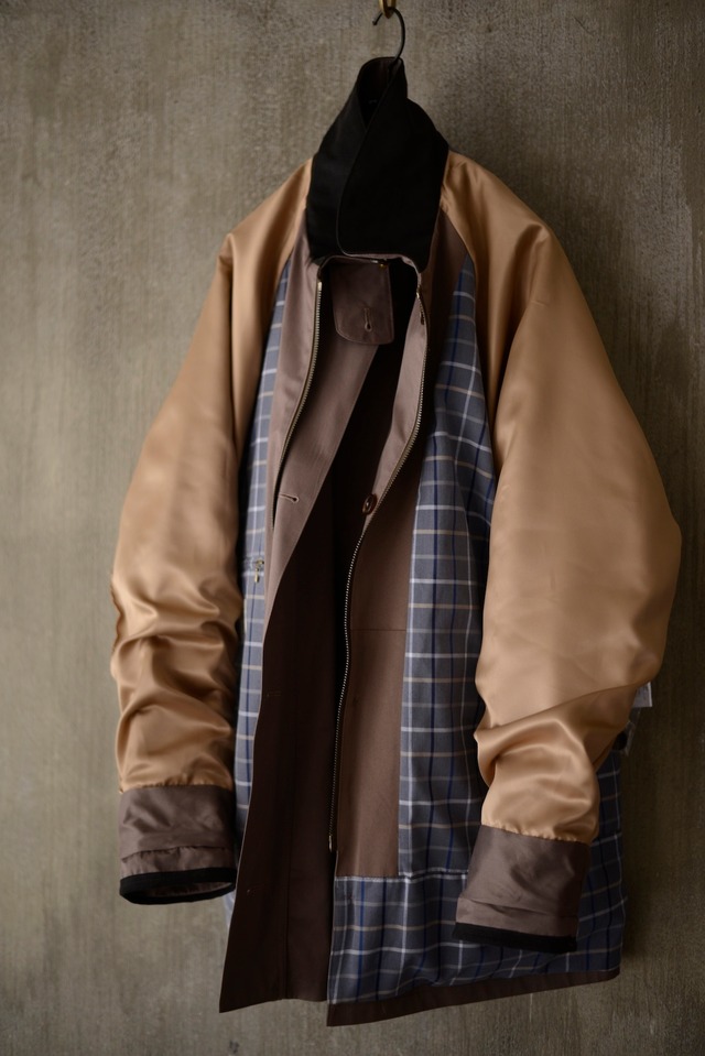 CHRYSALIS / exclusive for tatazmaiizumai /cotton gabardine field half coat color / nuance Greige