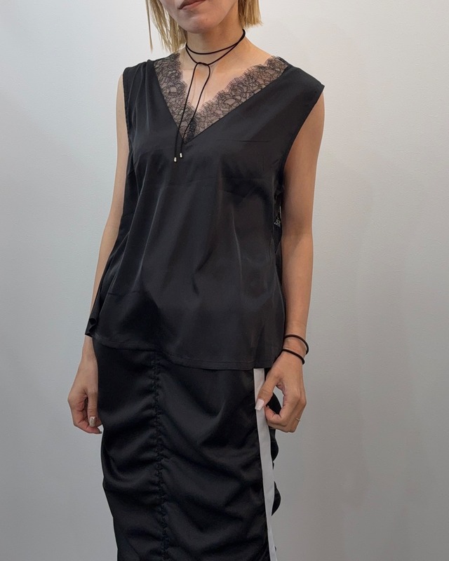 【新作アイテム送料無料】side-line gathered skirt