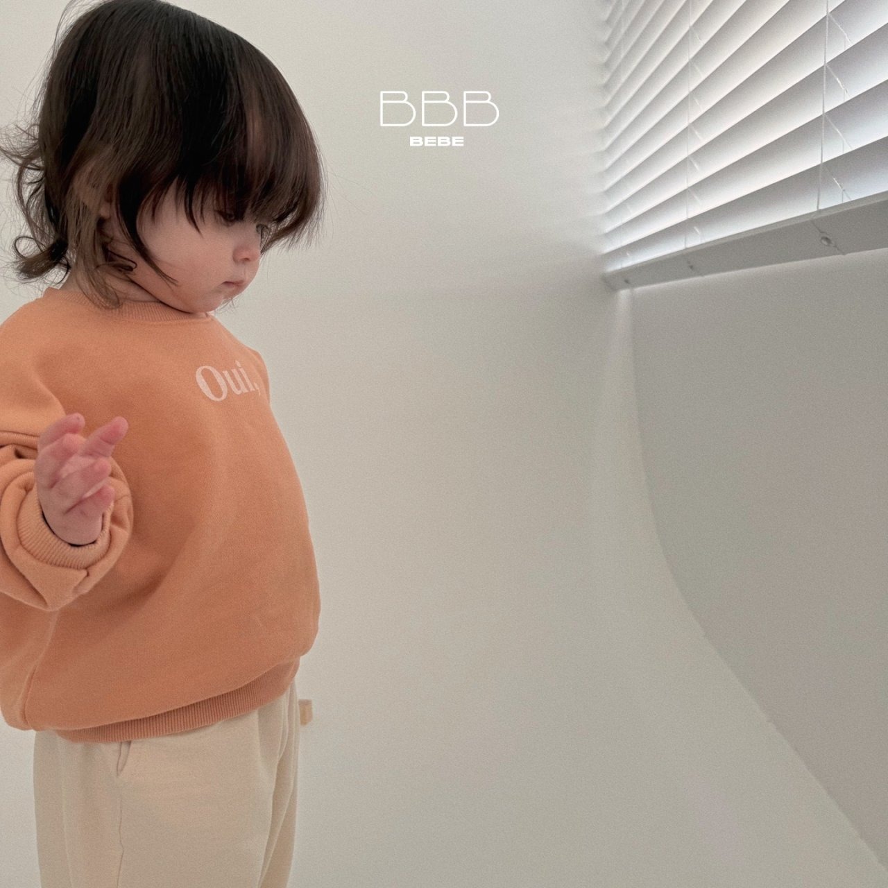 【Bella bambina】Oui, スウェット オレンジ 70~100cm - 9