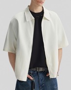 Rib Zip Collar Shirt（100％/0％）
