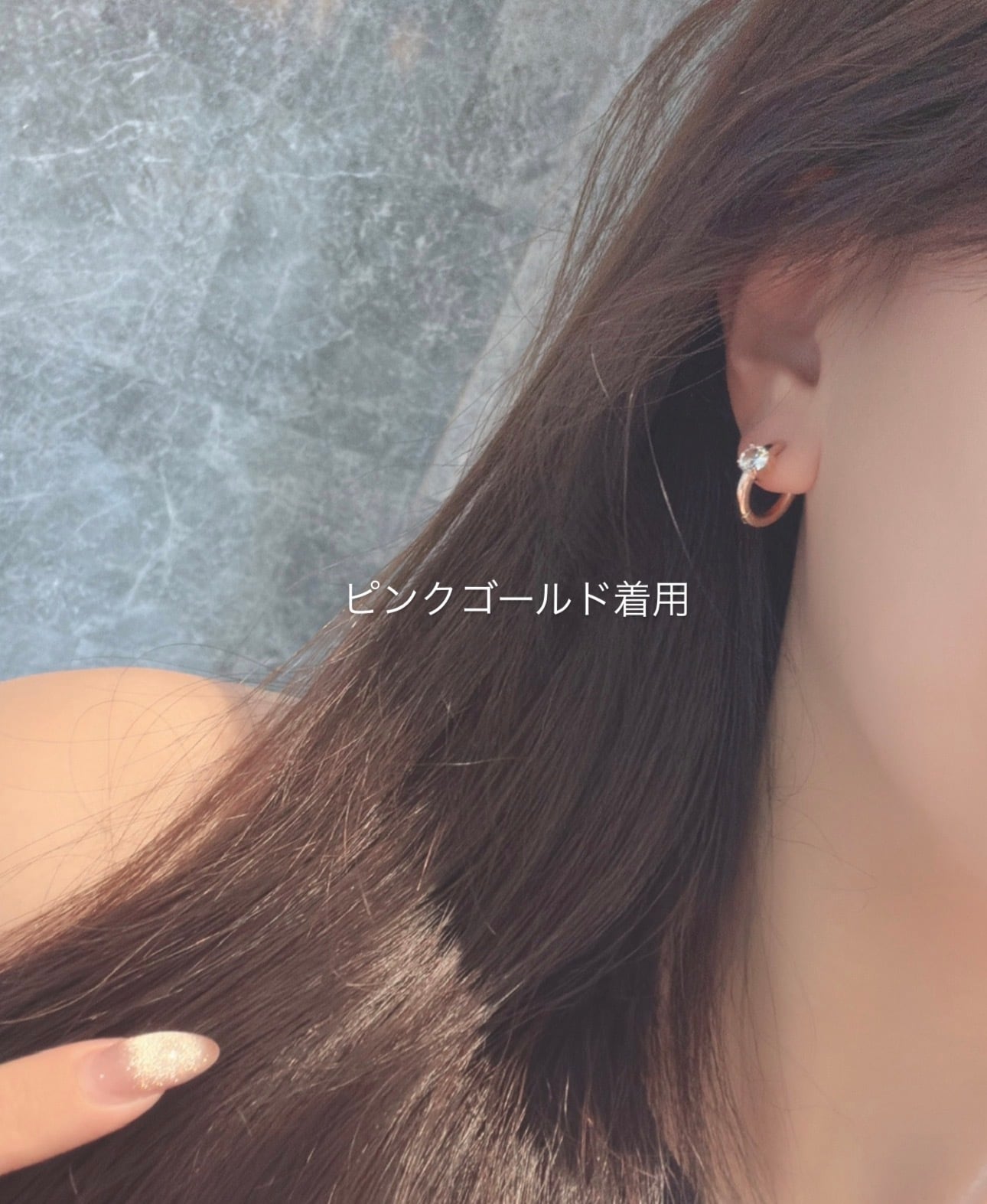 1粒ジルコニアフープピアス | SASSY ANGEL