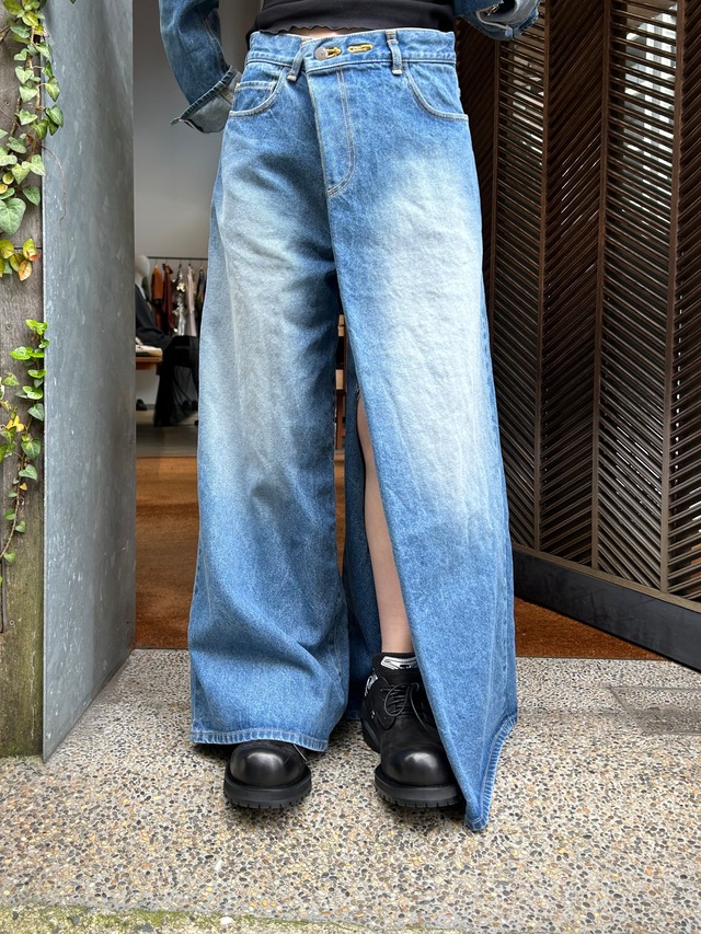 【24SS】FETICO フェティコ / LASER-CUT WIDE JEANS