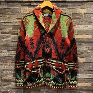 RALPH LAUREN NATIVE SHAWL CARDIGAN
