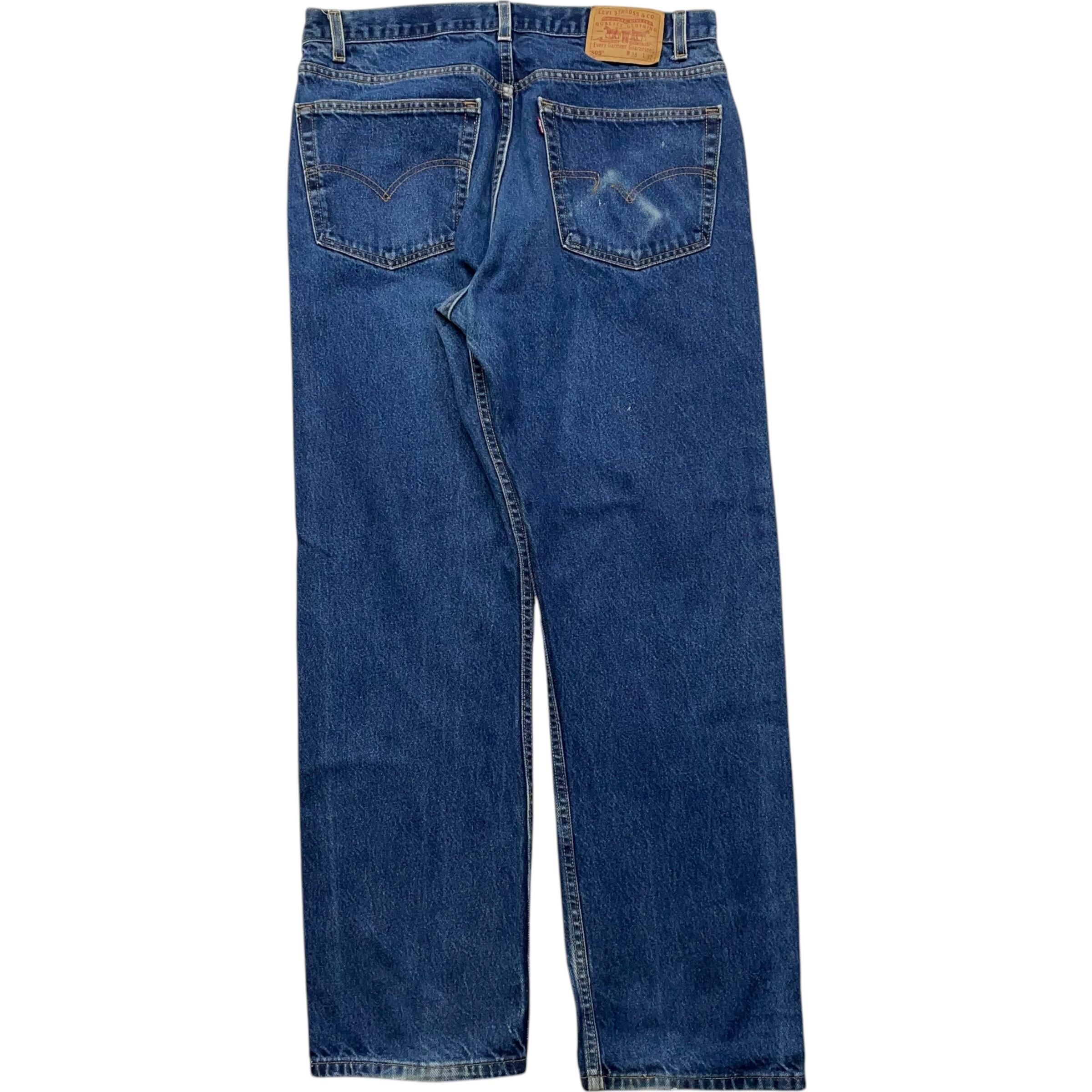 実寸 W36L31》 Levi's リーバイス 505 デニムパンツ ブルー USA 実寸 W36L31》 Levi's リーバイス 505 デニムパンツ ブルー USA