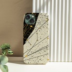 受注生産 iPhoneケース 放射線と星座のクラシック星図｜天体図 STAR054C