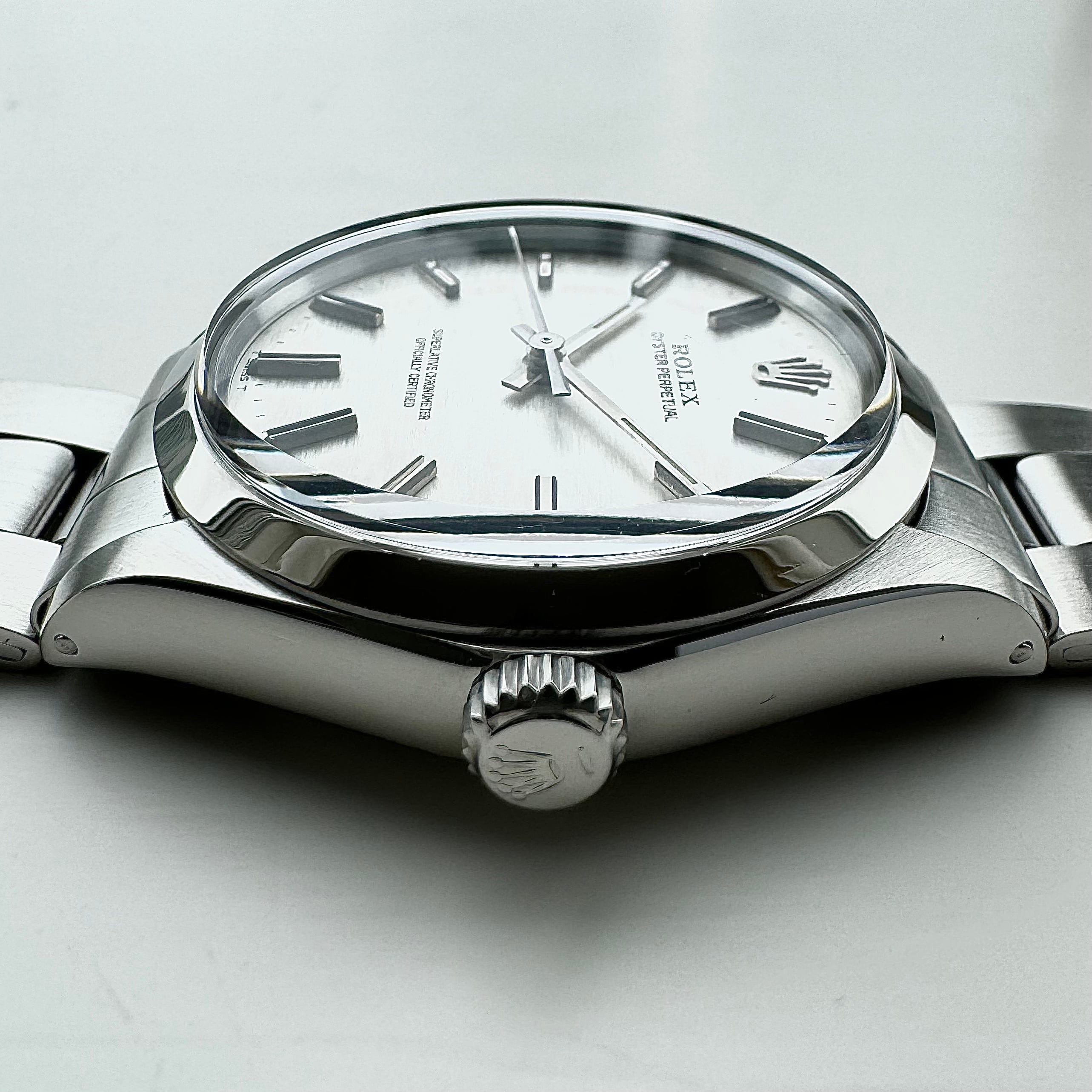 Rolex Oyster Perpetual 1002 (35*****) Silver Mosaic dial