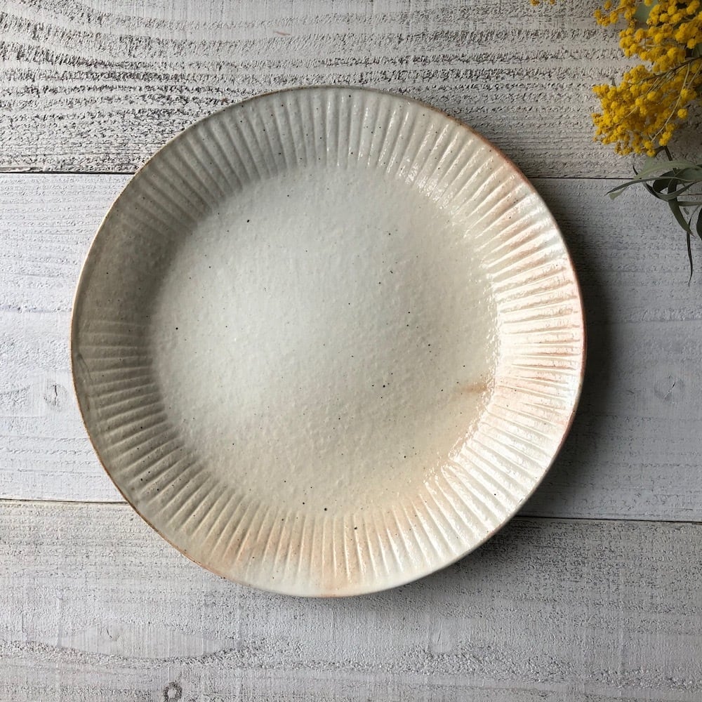 古谷製陶所　ラッフルプレート　3サイズセット　鉄散 鉄散 ラッフルプレート L | 古谷製陶所