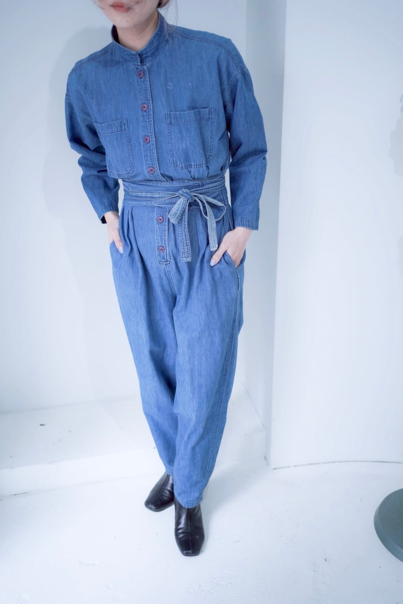 denim jumpsuit