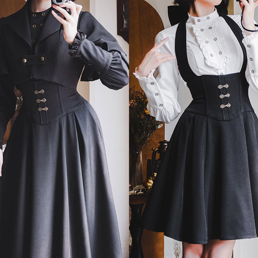 ゴスロリ通販 With U 納期45日 ロングスカート ホルターネック バック