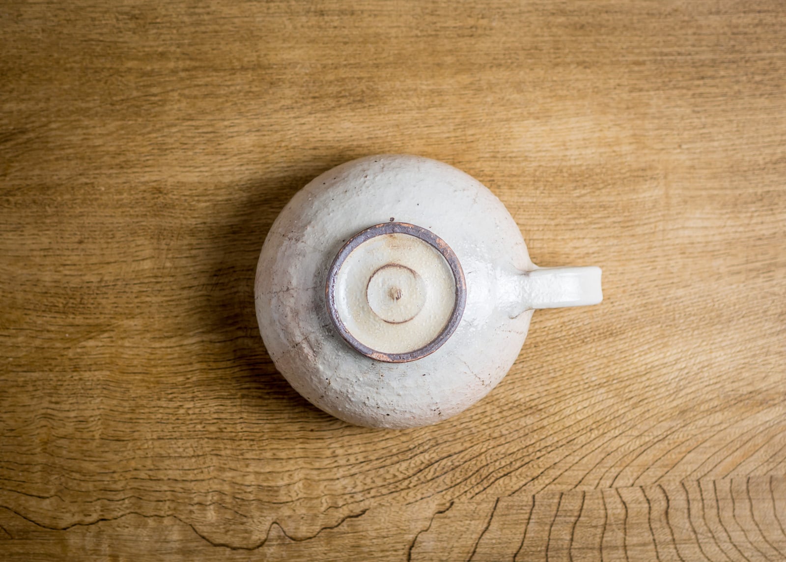 たて鉄線 手付丸型スープカップ（信楽焼・スープボウル）／古谷 浩一