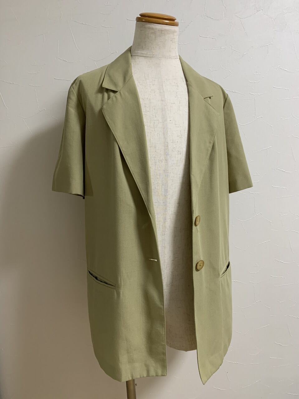 1990's Short Sleeve Summer Long Tailored Jacket