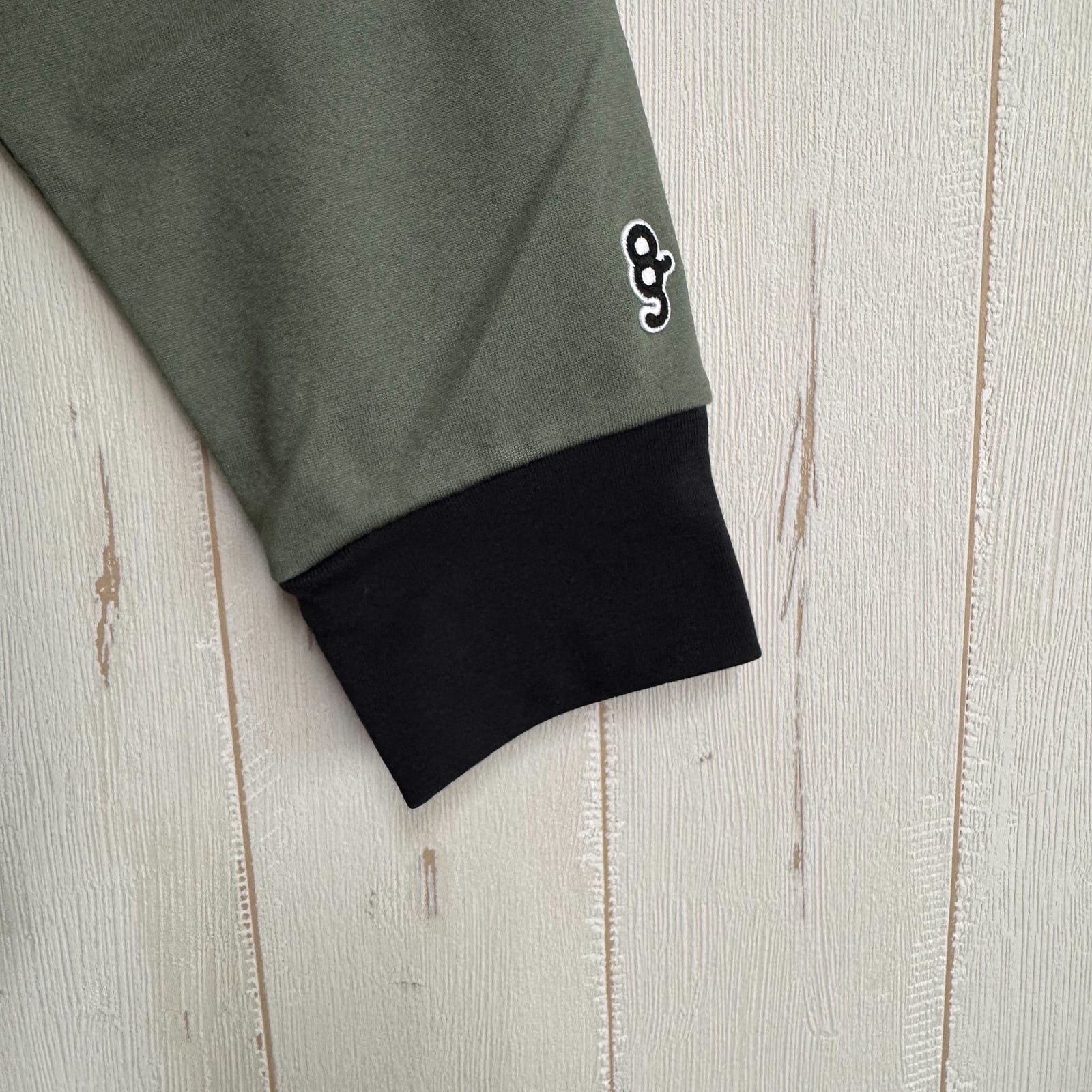 PLATING L/S BOX LOGO MOCK NECK TEE -KHAKI- | 8G SHOOT WEBSTORE