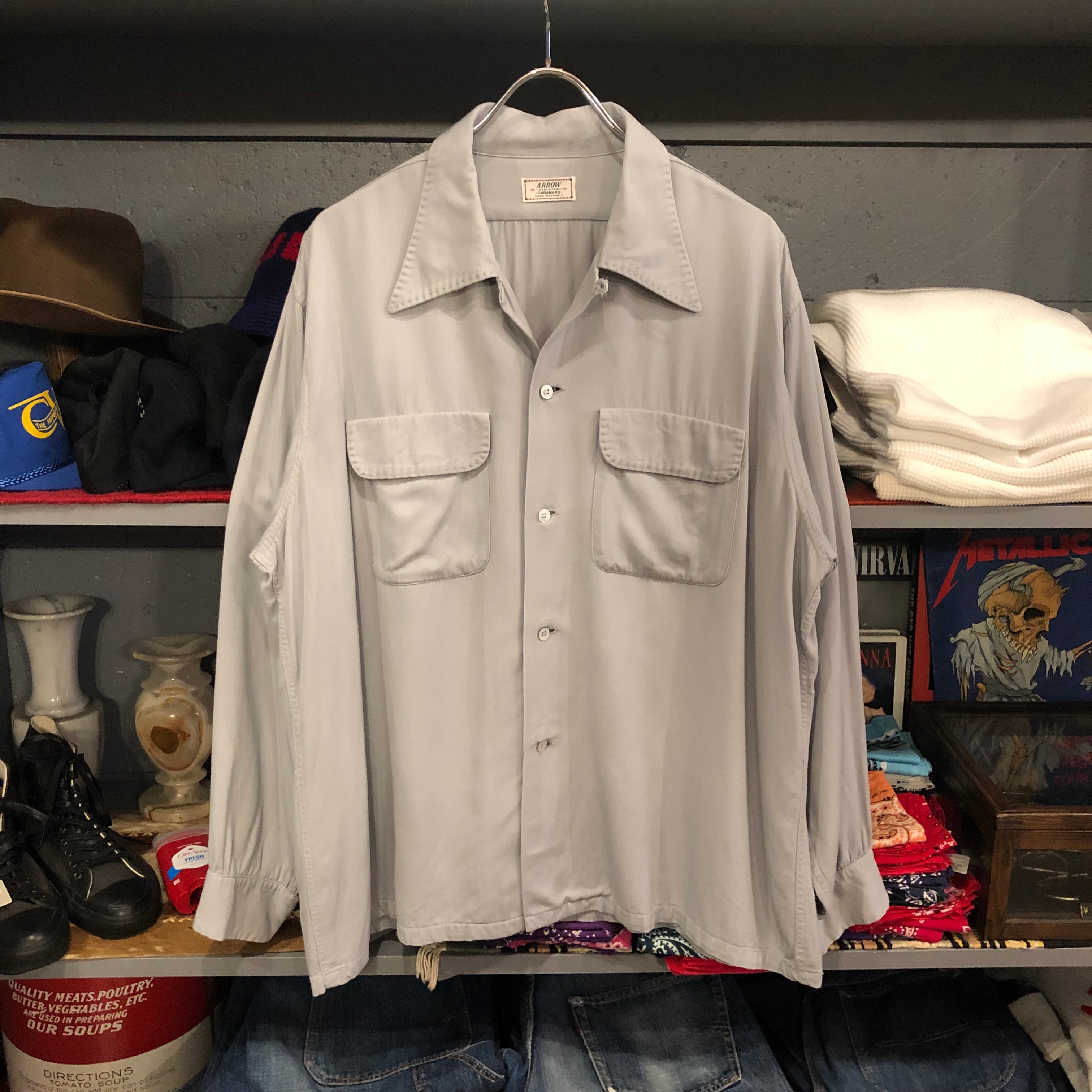 RRL L/S OPEN COLLAR PULLOVER SHIRT ダブル