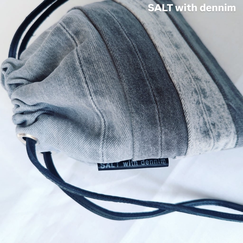 ボーダー巾着mini No.6695