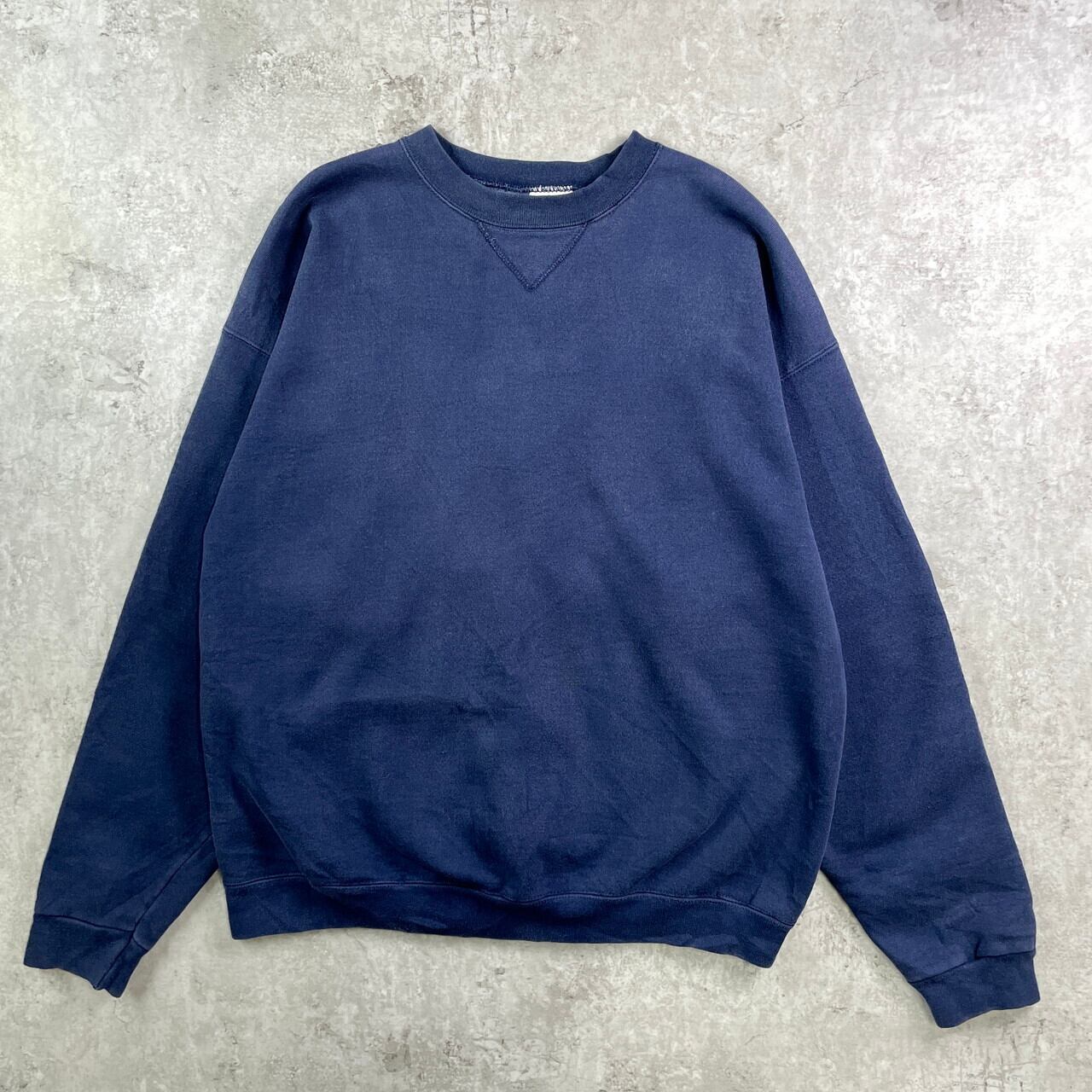 90s USA製 TULTEX フェード ブランク 無地 スウェット ブラック 【公式