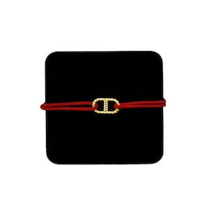 【無料ギフト包装/送料無料/限定】K18 Gold Anchor Chain Bracelet Red【品番 20S2003】