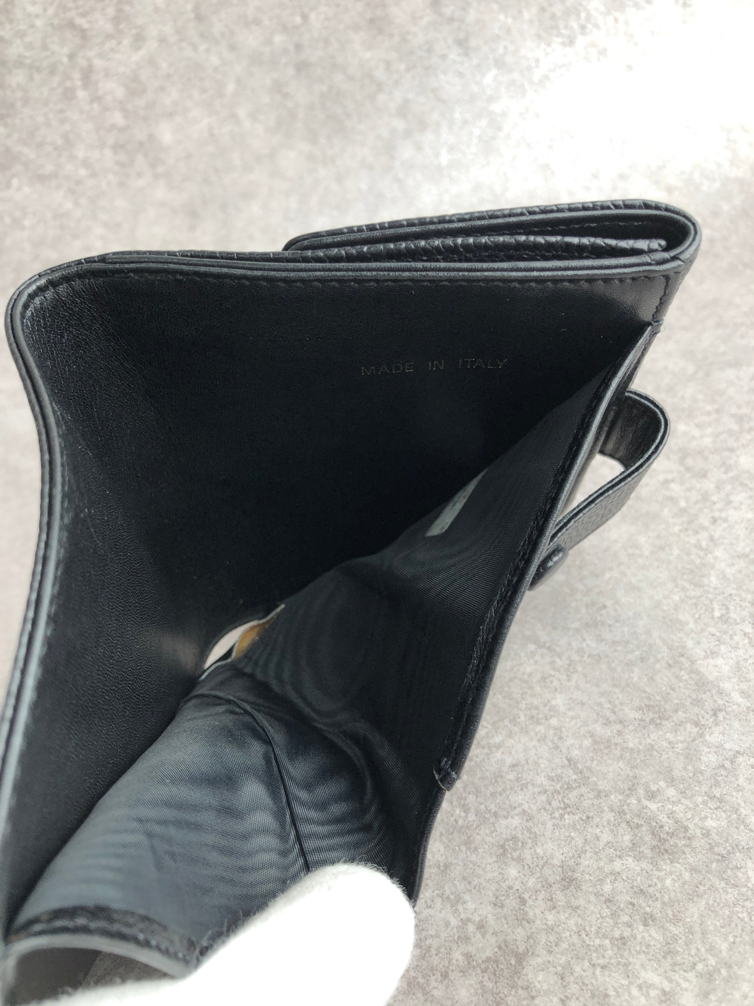 CHANEL シャネル 財布 ブラック ココマーク レザー 2つ折り vintage