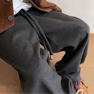 ボリュームウールルーズパンツ　1038