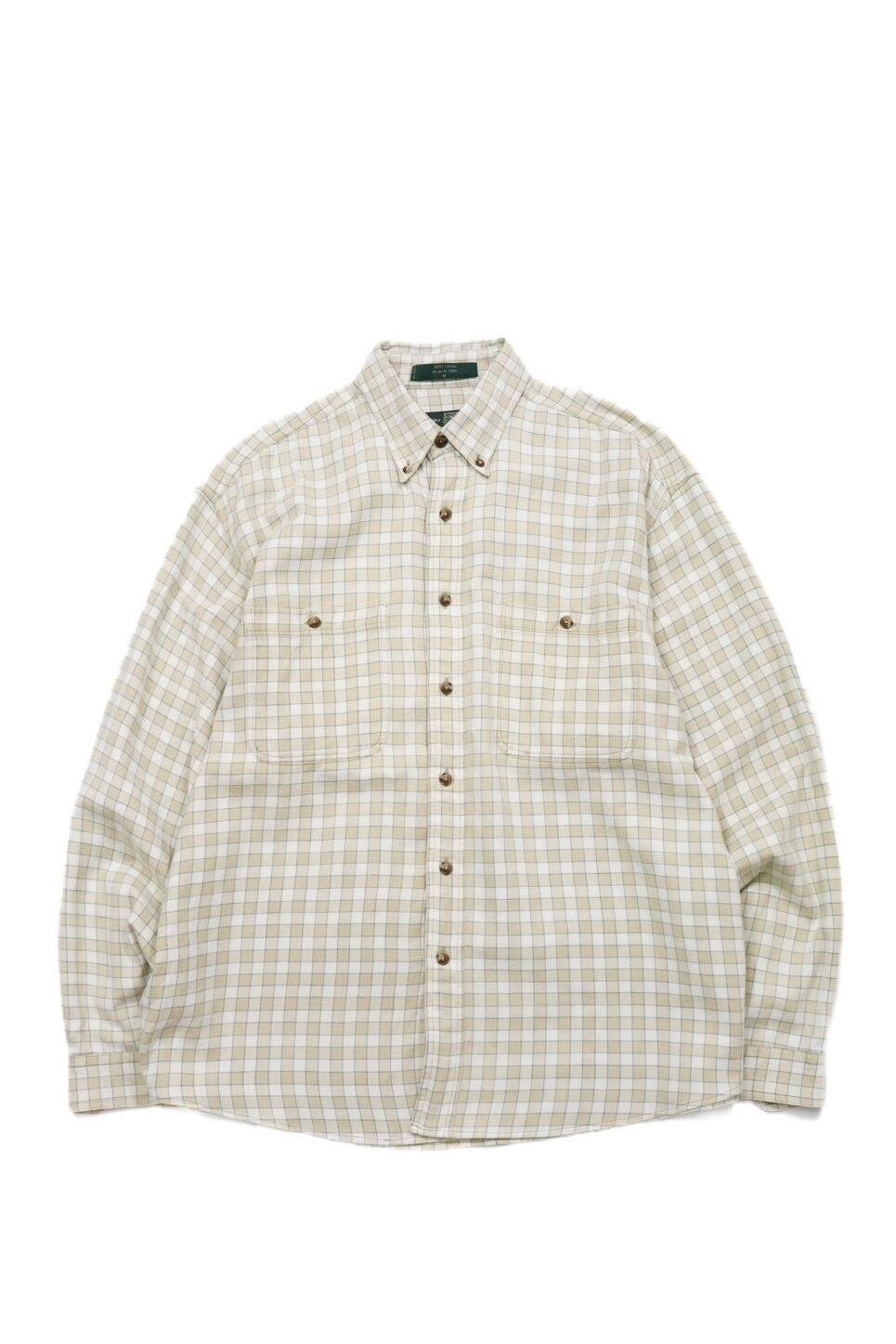 USED 90s ORVIS l/s plaid shirt