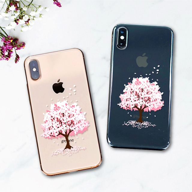 「SAKURA2019」クリアケース （iPhone・Android対応）#sc-0074-c【受注生産・通常5〜6営業日発送】