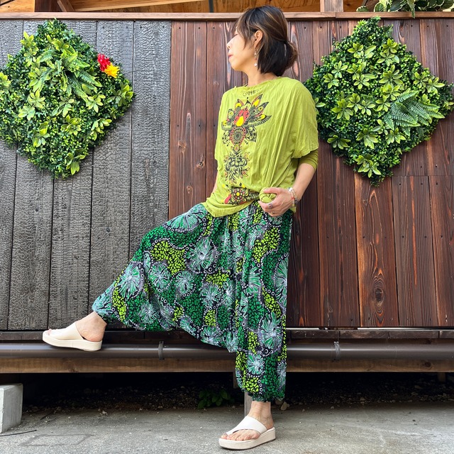 レーヨン2wayアラジンパンツ