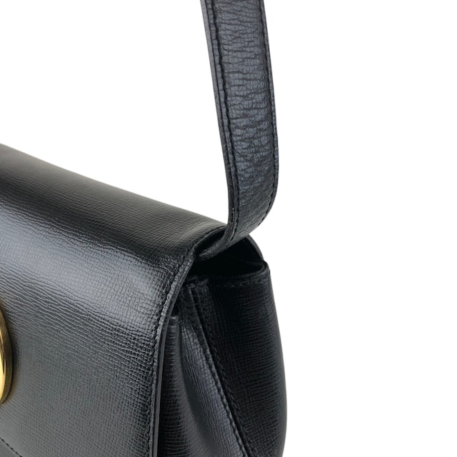 Christian Dior クリスチャン ディオール ショルダーバッグ ブラック ターンロック レザー ミニバッグ vintage ヴィンテージ オールド rz2umb
