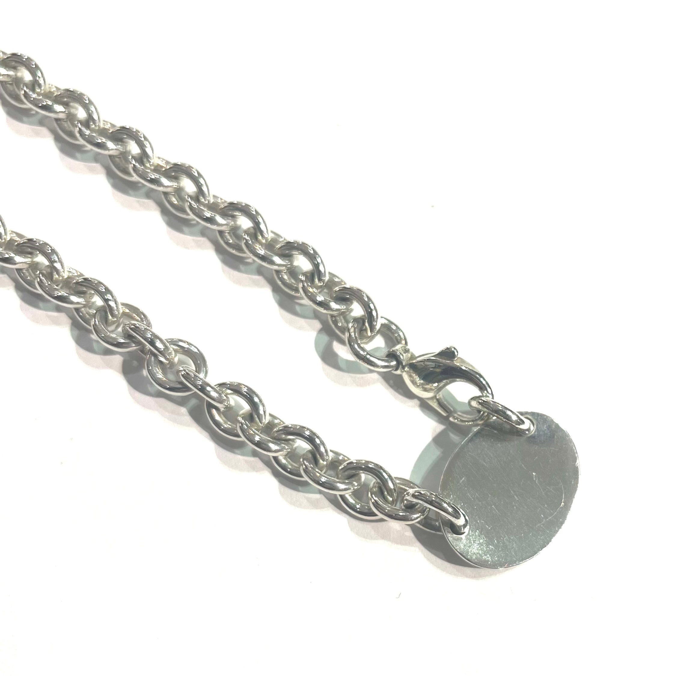 M*J様 OLD Tiffany & Co. タグ型ネックレス Tiffany & Co. Dog Tag Necklace Pendant Sterling Silver