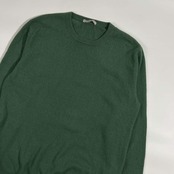 カシミヤ100% UNIQLO ユニクロ ニット セーター L/グリーン メンズ