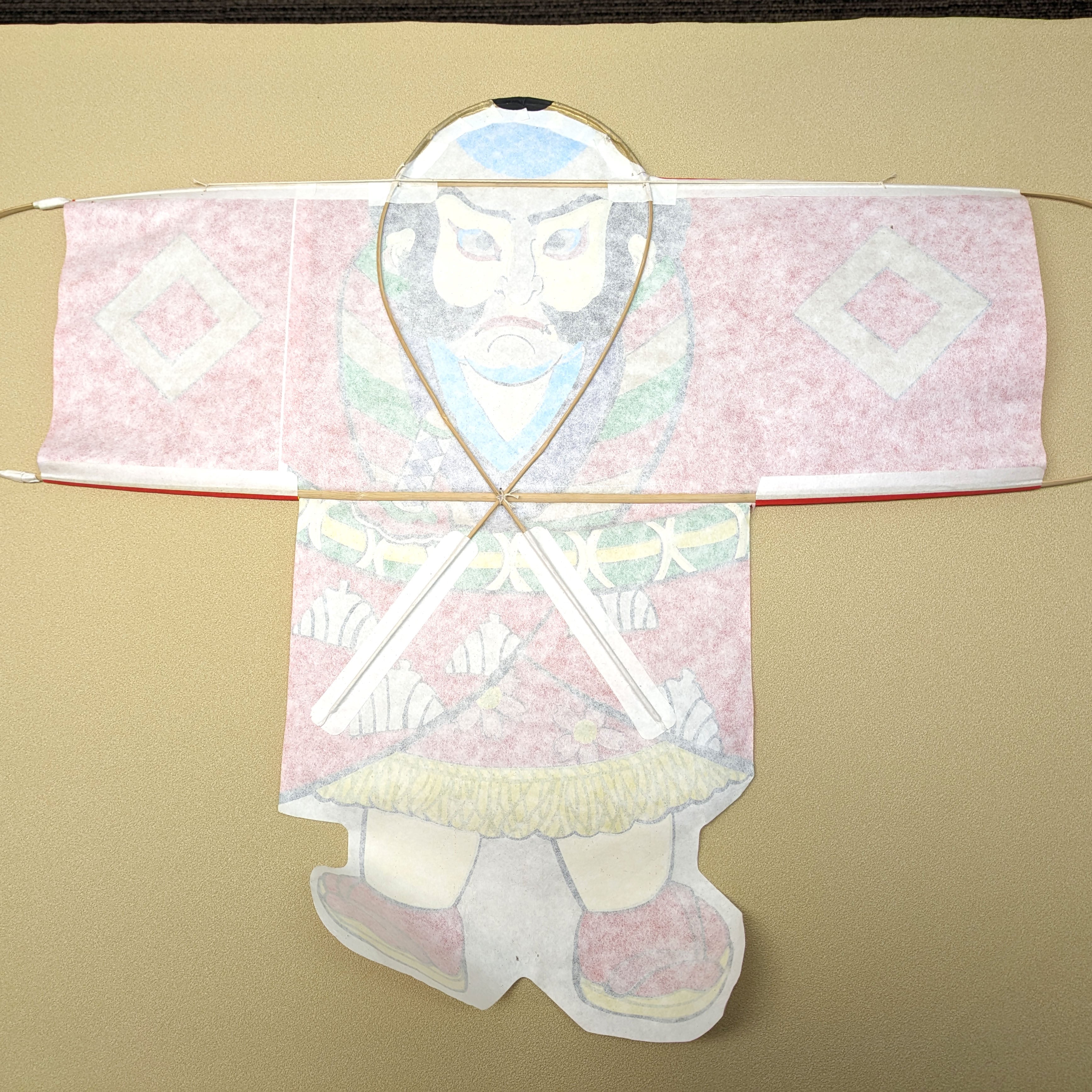 やっこ凧・奴凧・赤・印刷・No.240129-07・梱包サイズ160 | リサイクル