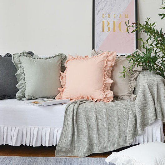 クッションカバー フリル クッション カバー インテリア 枕