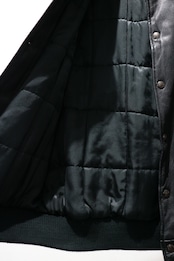 Roots black leather vest