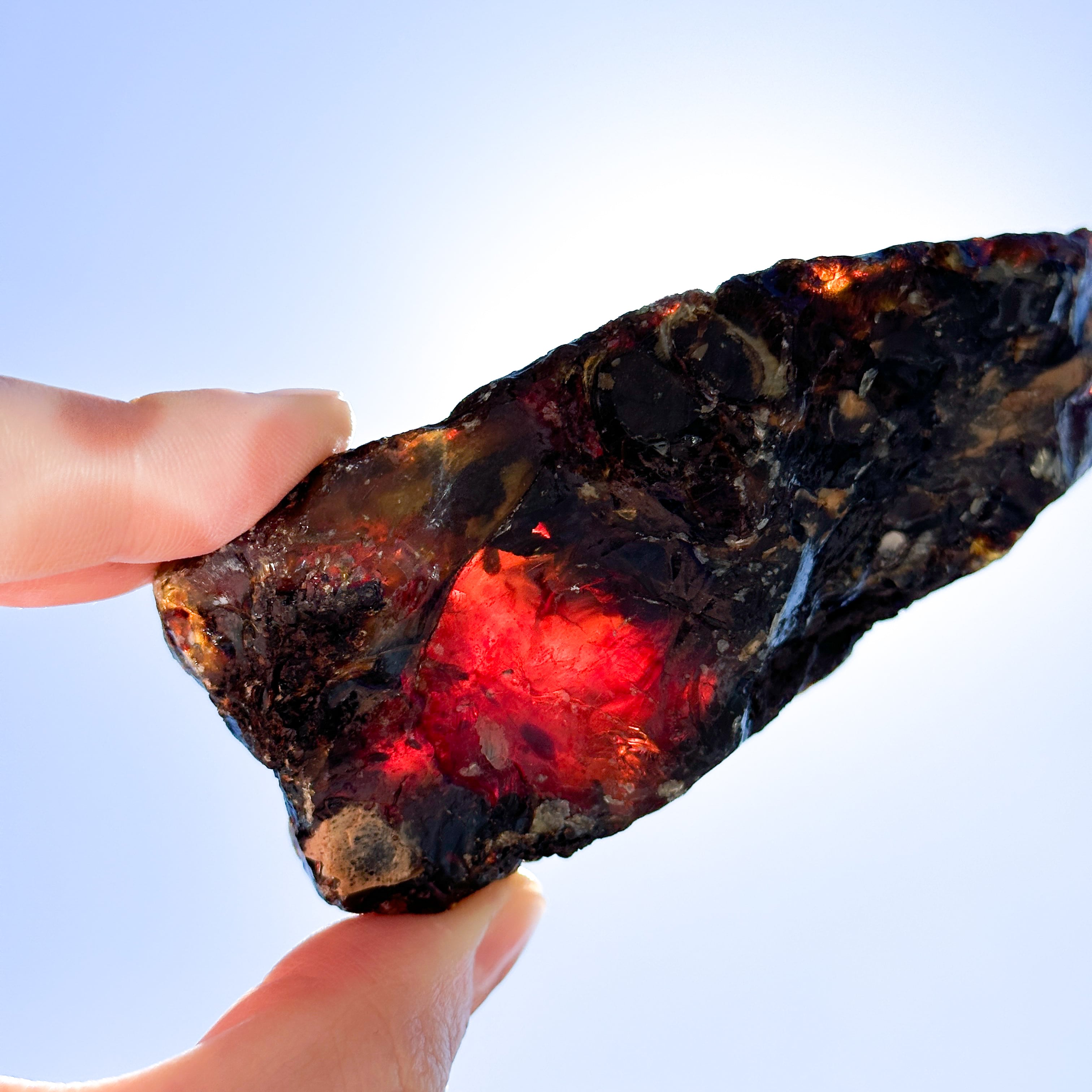 天然琥珀ブルーアンバー63◇ Blue Amber ◇ 天然石・鉱石