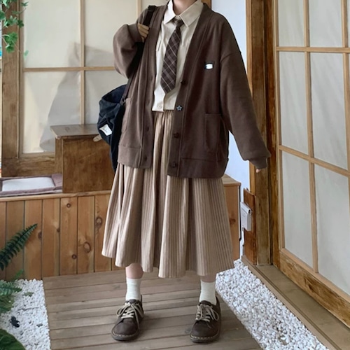 コーデュロイプリーツスカート ・12551