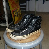 00s VANS SK8-HI レザー US8.5