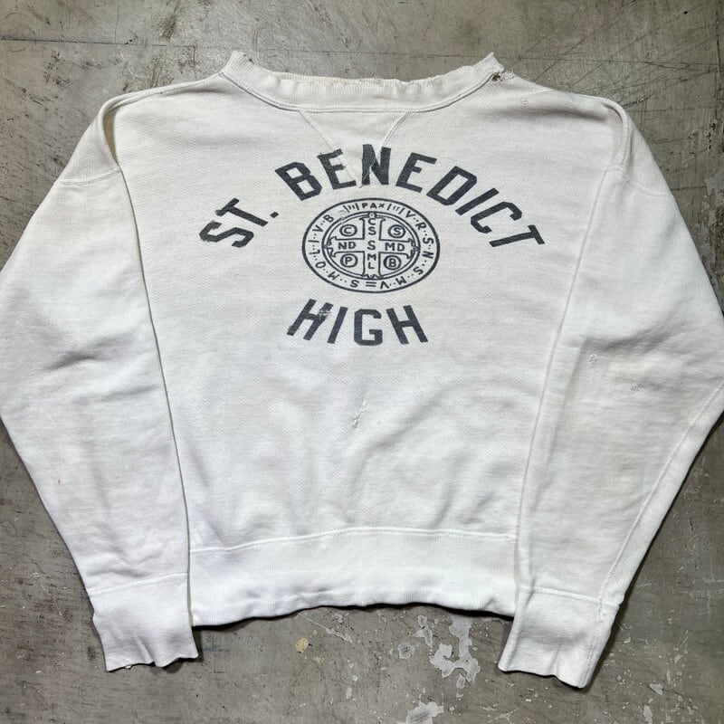 50s Unknown College Sweat カレッジ スウェット 前V