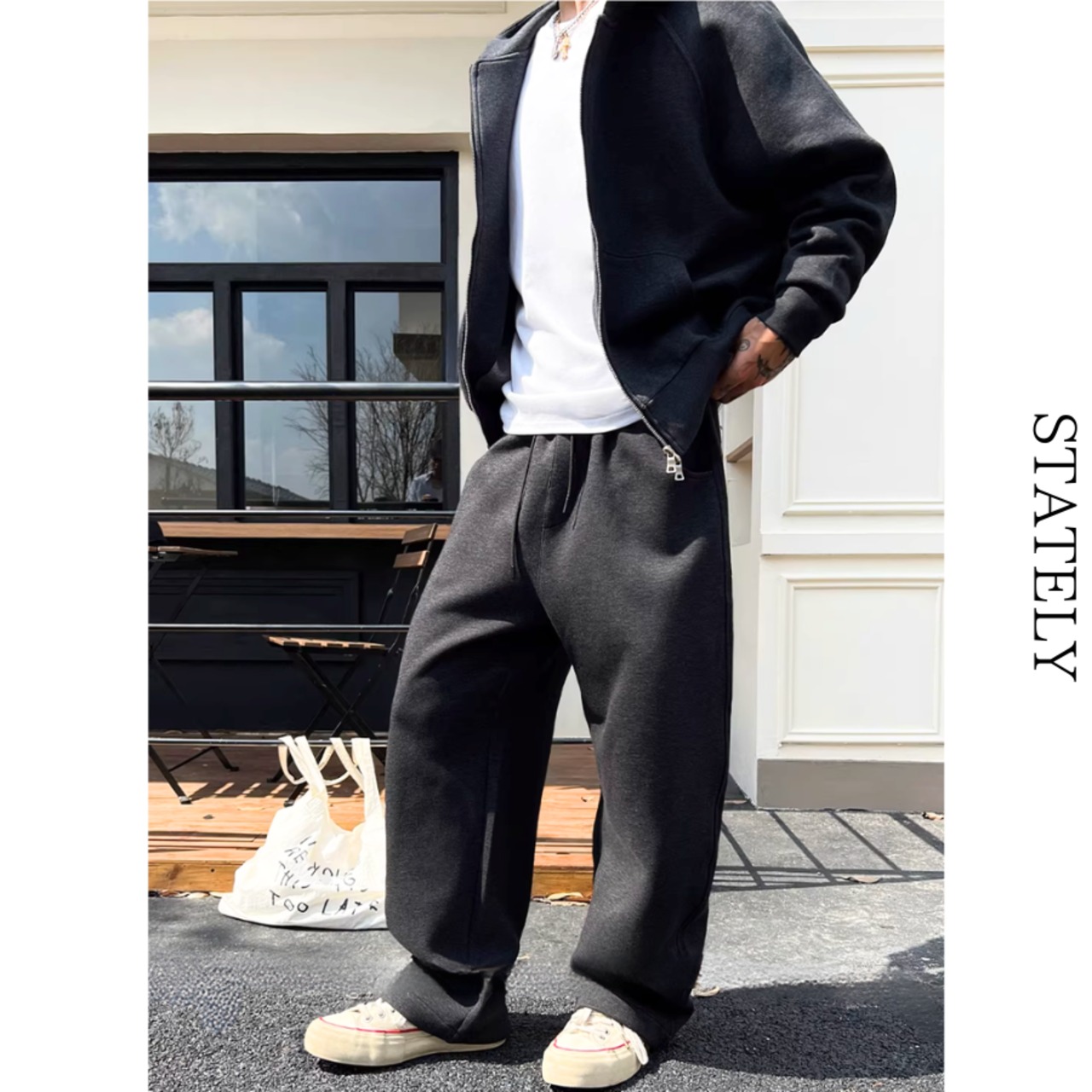 ミニマルZip フーディーセットアップ/2color_ST25・画像5