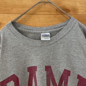 【GILDAN】BAMA アラバマ大学 ビッグロゴ Tシャツ グレー L US古着